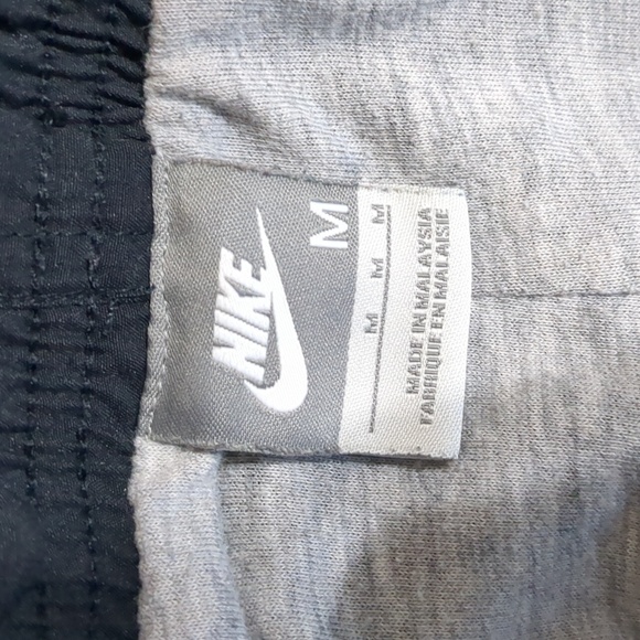 Vintage Nike Pants Black Red Stripe Lined Windbreaker Basketball warm size M - Picture 3 of 10